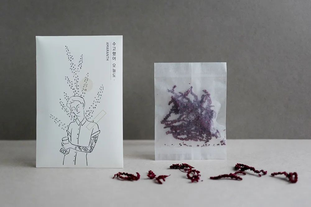 深圳品牌設(shè)計(jì)｜簡(jiǎn)單線描插畫傳遞茶的消息——韓國??? ? Message Tea包裝設(shè)計(jì)